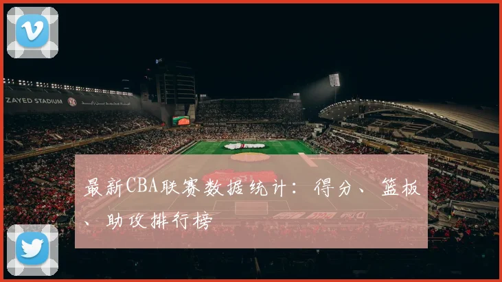 最新CBA联赛数据统计：得分、篮板、助攻排行榜